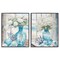 Stupell Industries Sea Glass Coral Beach Bouquet 2 pc Framed Giclee Wall Art Set Design by Kim Allen